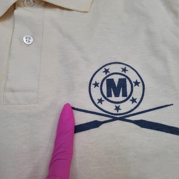 Vintage 70s Hanes Polo Shirt Small 18x24 USA - Picture 4 of 13